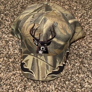 Camouflage Deer Embroidered Cap
